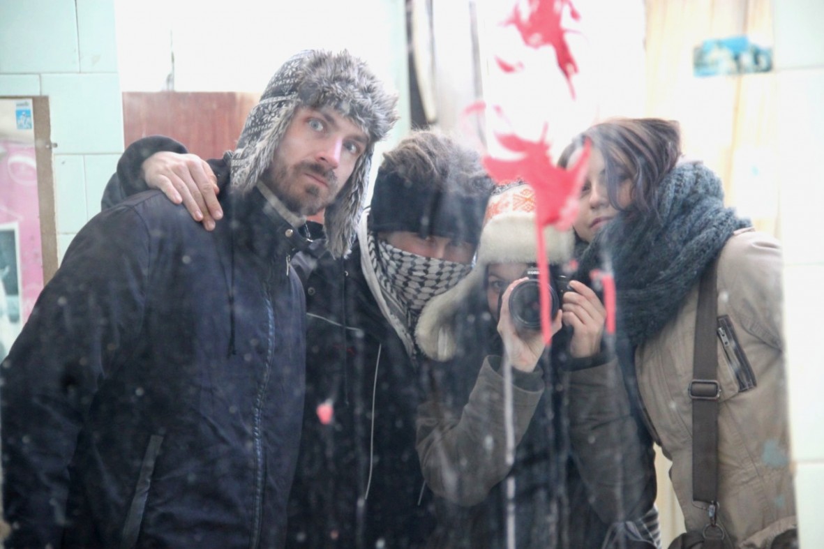Od lewej: Dimitri, Ja, Paulina, Natasza. Fot. Paulina Bukowska