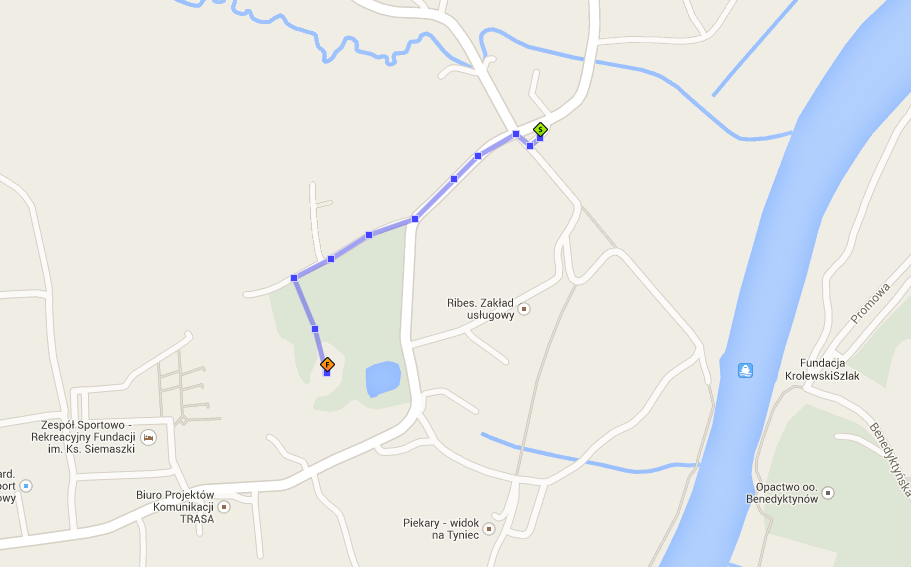 mapa Dworek